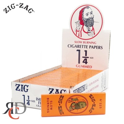 ZIG ZAG ORANGE 1 1/4 CIGARETTE ROLLING PAPERS 24CT/PACK